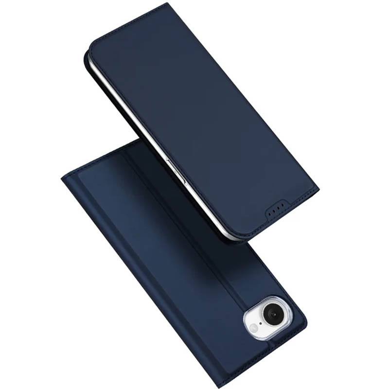 Чехол-книжка Dux Ducis с карманом для визиток для Apple iPhone 16e / 17e (6.1") (Синий)