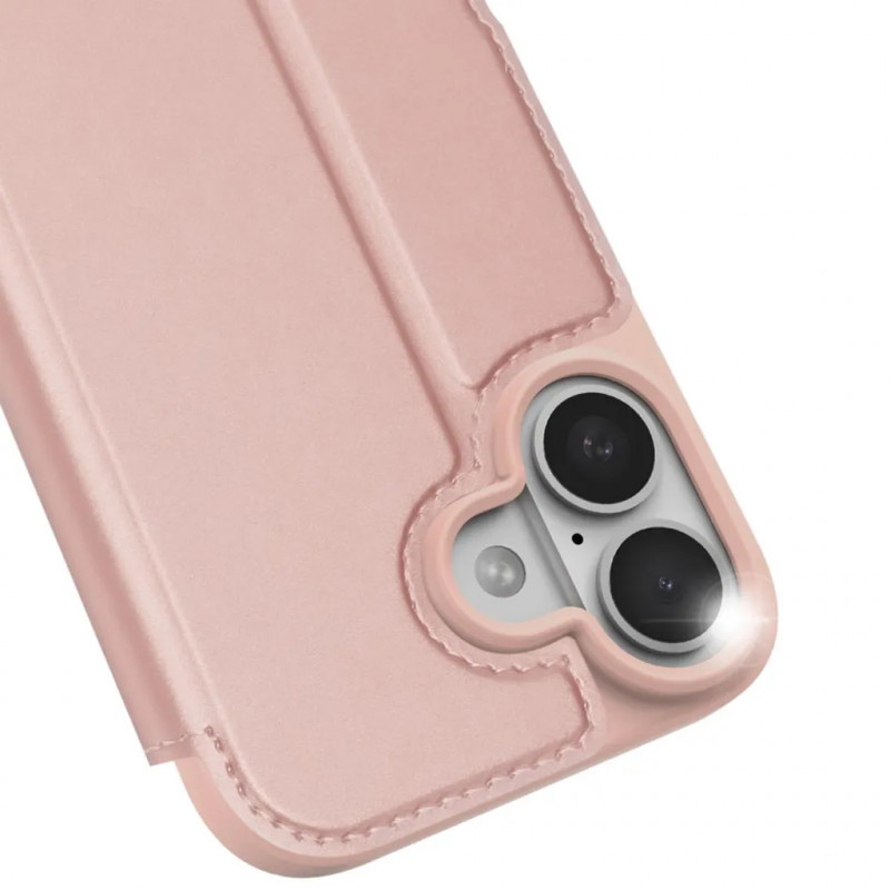 Купити Чохол-книжка Dux Ducis з кишенею для візиток на Apple iPhone 17 (6.3") (Rose Gold) на vchehle.ua