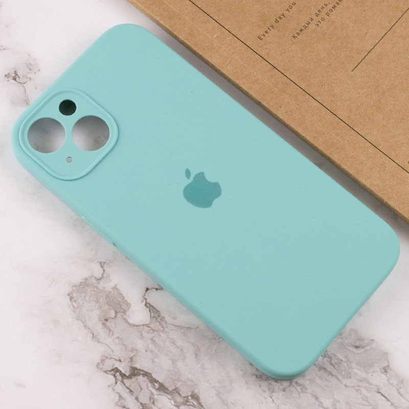 Чехол Silk Full Camera Protective (AA) для Apple iPhone 14 (6.1") (Бирюзовый / Marine Green) в магазине vchehle.ua