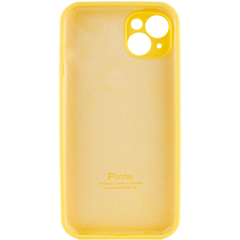 Чохол Silk Full Camera Protective (AA) на Apple iPhone 15 Plus (6.7") (Жовтий / Yellow) в магазині vchehle.ua