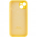 Чохол Silk Full Camera Protective (AA) на Apple iPhone 15 Plus (6.7") (Жовтий / Yellow) в магазині vchehle.ua