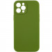 Чохол Silk Full Camera Protective (AA) NO LOGO на Apple iPhone 12 Pro (6.1") (Зелений / Dark Olive)