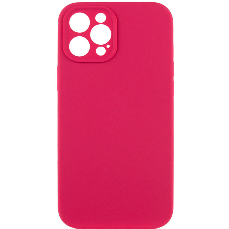 Чохол Silk Full Camera Protective (AA) NO LOGO на Apple iPhone 12 Pro (6.1") (Червоний / Rose Red)