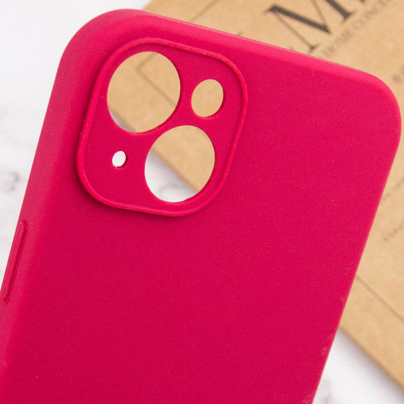Заказать Чехол Silk Full Camera Protective (AA) NO LOGO для Apple iPhone 15 Plus (6.7") (Красный / Rose Red) на vchehle.ua