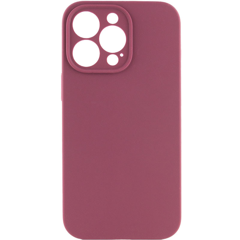 Чехол Silk Full Camera Protective (AA) NO LOGO для Apple iPhone 15 Pro Max (6.7") (Бордовый / Plum)