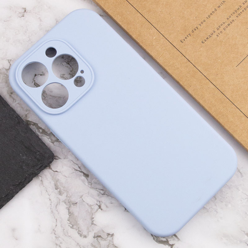 Купить Чехол Silk Full Camera Protective (AA) NO LOGO для Apple iPhone 15 Pro Max (6.7") (Голубой / Lilac Blue) на vchehle.ua