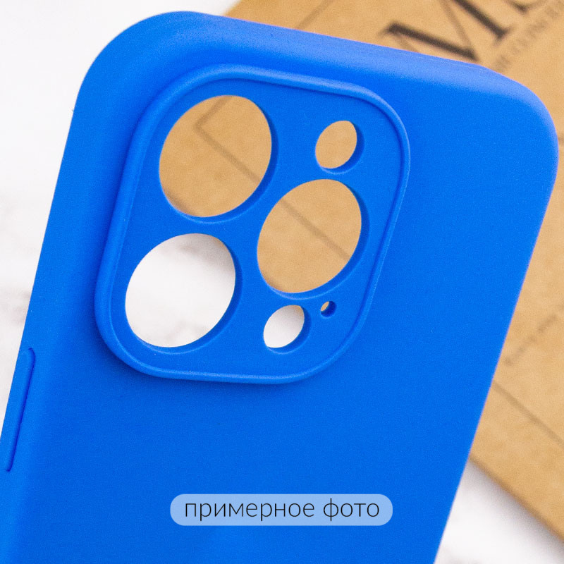 Чехол Silk Full Camera Protective (AA) NO LOGO для Apple iPhone 17 Pro (6.3") (Синий / Capri Blue) в магазине vchehle.ua