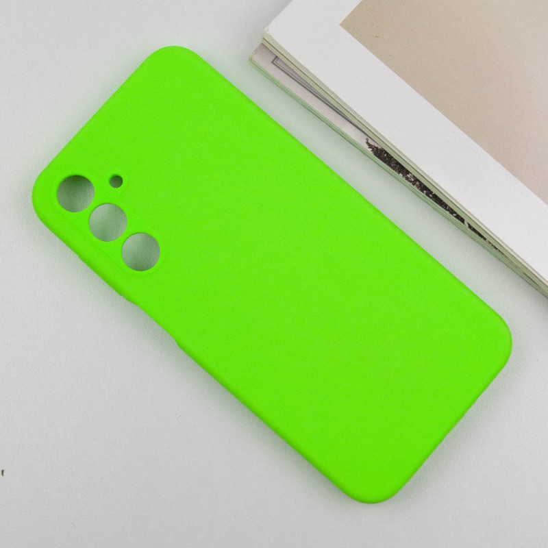 Фото Чохол Silicone Cover Lakshmi Full Camera (AA) на Samsung Galaxy A15 4G/5G / M15 5G (Салатовий / Neon Green) в маназині vchehle.ua