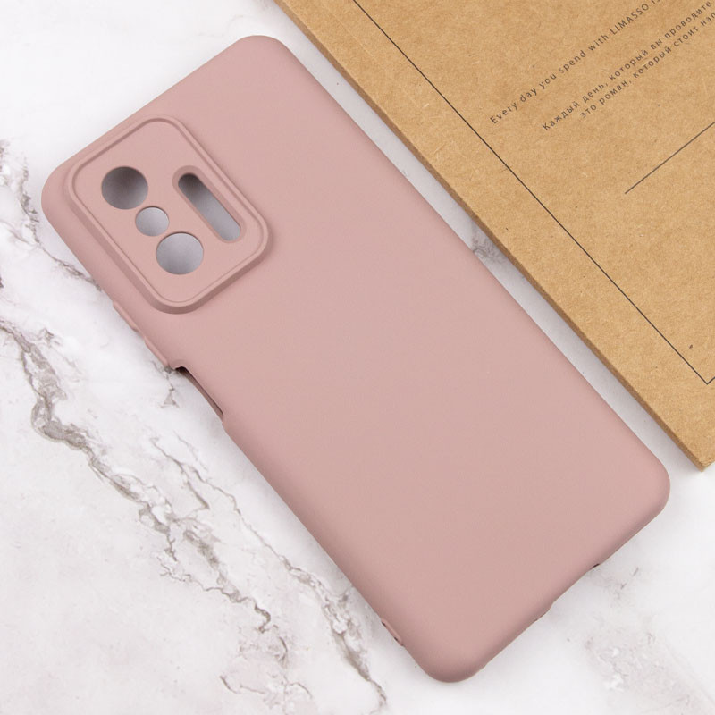 Чохол Silicone Cover Lakshmi Full Camera (AA) на Xiaomi 11T / 11T Pro (Рожевий / Pink Sand) в магазині vchehle.ua