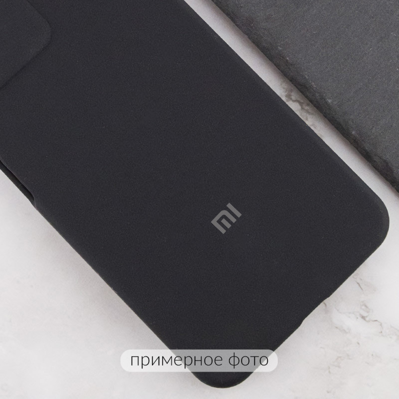 Чехол Silicone Cover Lakshmi Full Camera (AA) with logo для Xiaomi Redmi Note 13 4G (Черный / Black) в магазине vchehle.ua