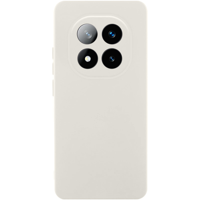 Чохол Silicone Cover Lakshmi Full Camera (AA) with logo на Xiaomi Redmi Note 14 Pro 4G/5G (Білий / White)