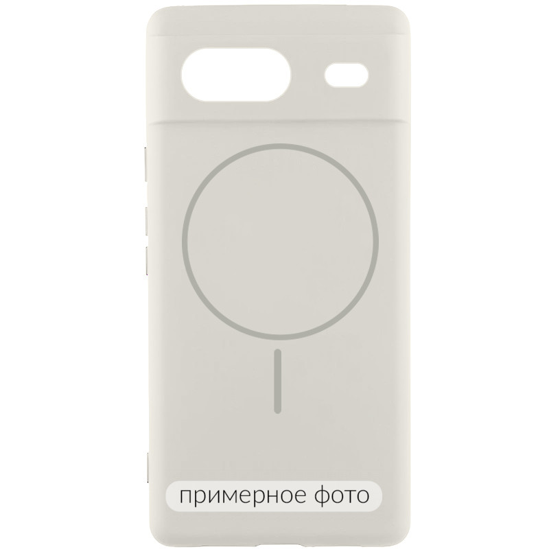 Чехол Silicone Cover Lakshmi Full Camera (AA) with Magnetic Fit для Google Pixel 8a (Белый / White)