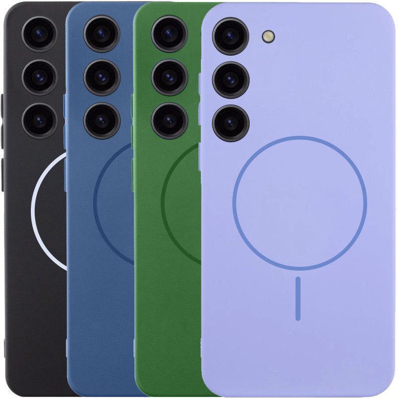 Чехол Silicone Cover Lakshmi Full Camera (AA) with Magnetic Fit для Samsung Galaxy S23