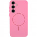 Чехол Silicone Cover Lakshmi Full Camera (AA) with Magnetic Fit для Samsung Galaxy S24 FE (Розовый / Light pink)