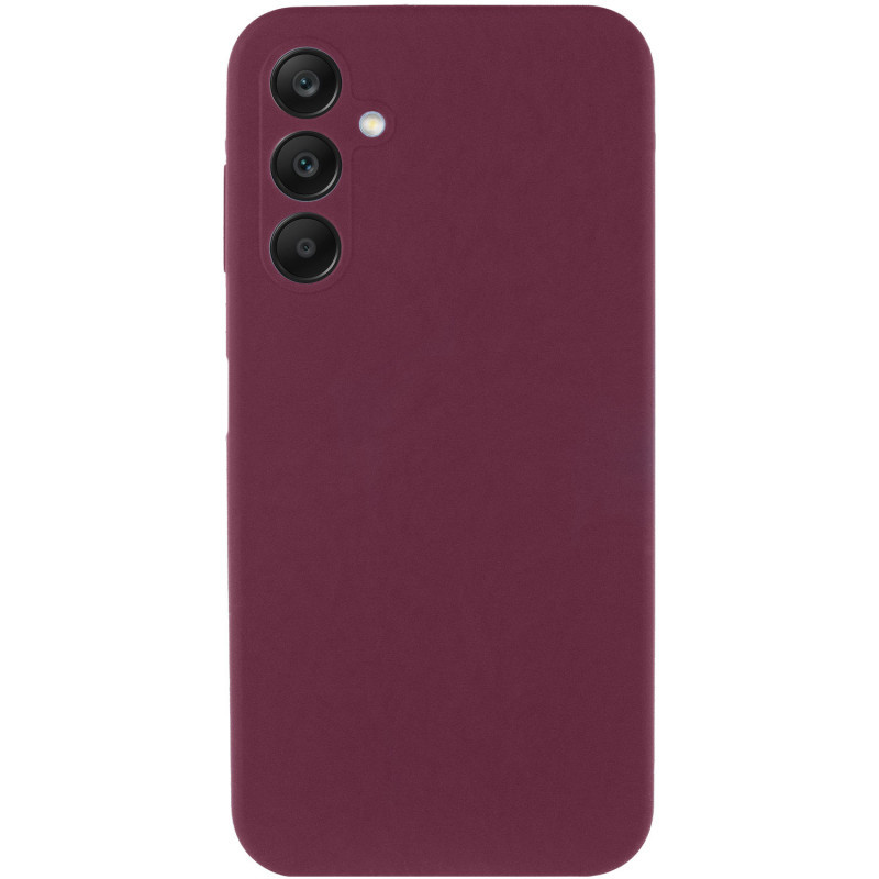Чехол Silicone Cover Lakshmi Full Camera (AAA) для Samsung Galaxy A37 5G (Бордовый / Plum)