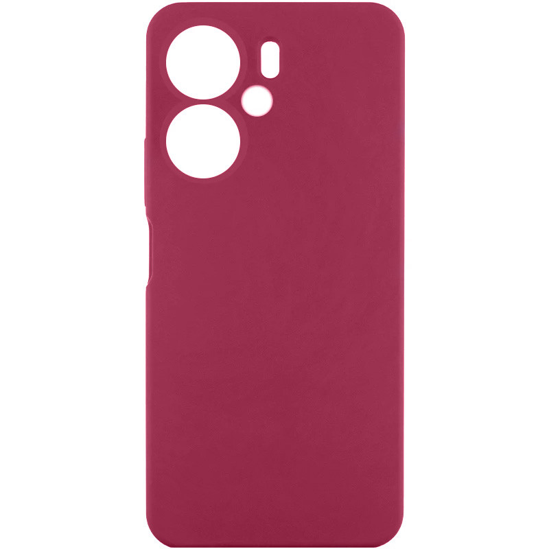 Чехол Silicone Cover Lakshmi Full Camera (AAA) для Xiaomi Redmi 13C 4G/5G / Poco C65 / Poco M6 5G (Бордовый / Plum)