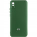 Чехол Silicone Cover Lakshmi Full Camera (AAA) with Logo для Xiaomi Redmi 9A (Зеленый / Cyprus Green)