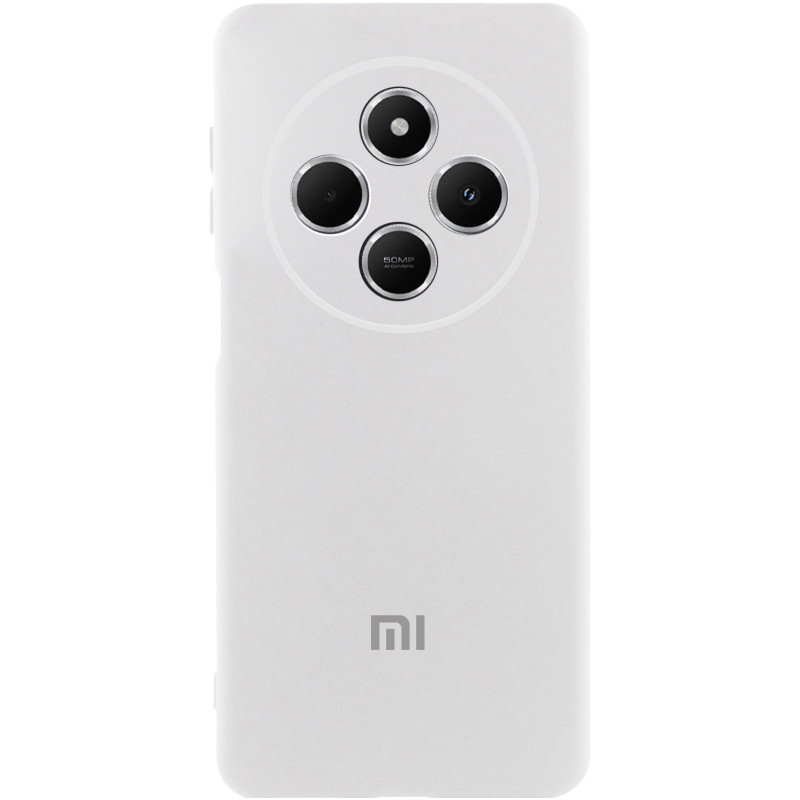 Чохол Silicone Cover Lakshmi Full Camera (AAA) with Logo на Xiaomi Redmi 14C / Poco C75 (Білий / White)