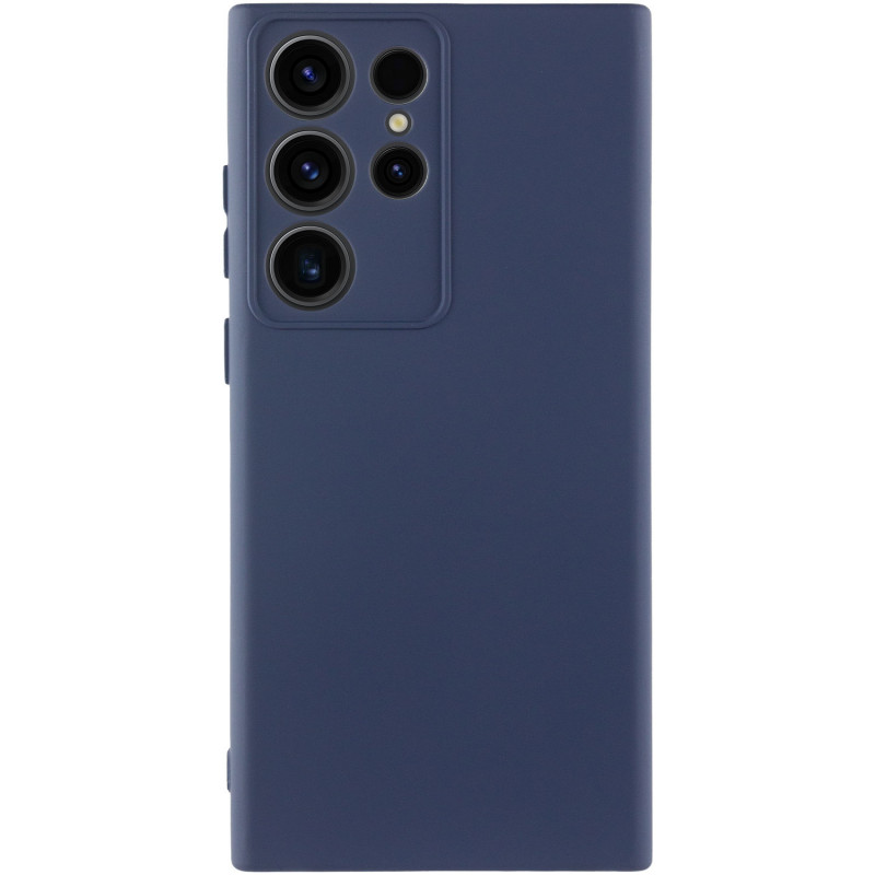 Чехол Silicone Cover Ummi Lakshmi Full Camera (AA) для Samsung Galaxy S24 Ultra (Синий / Midnight Blue)