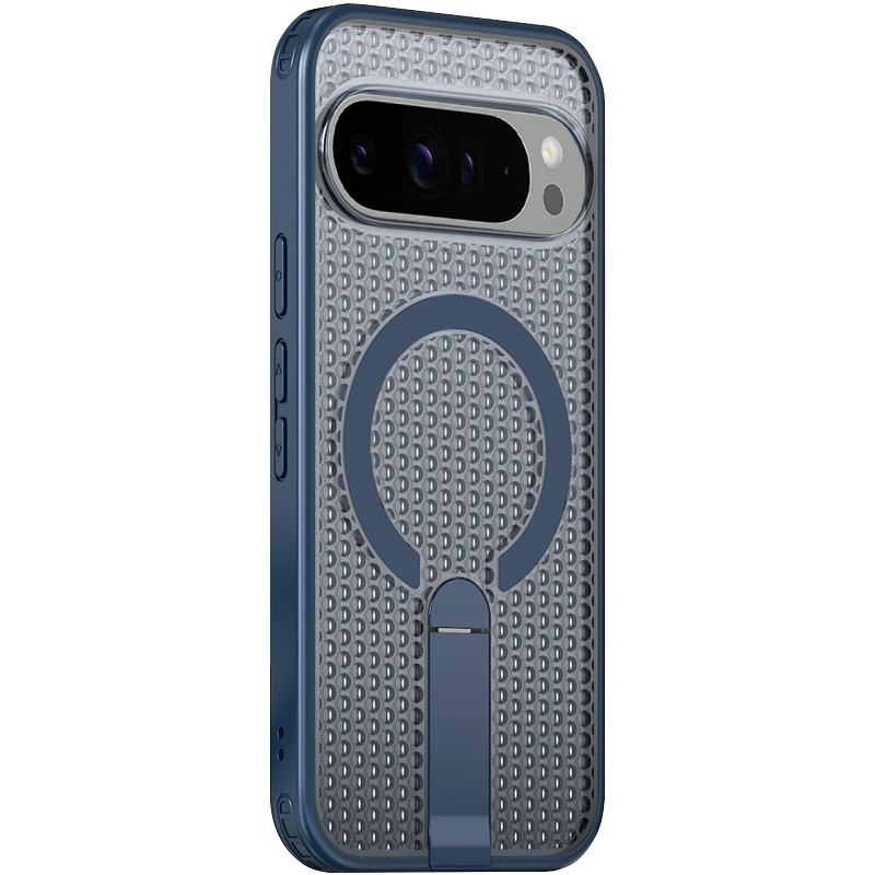 Фото Чехол TPU Breeze with Magnetic Safe stand для Google Pixel 9 Pro XL / 10 Pro XL (Blue) на vchehle.ua