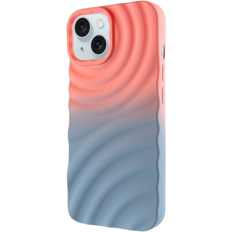 Чехол TPU ColorWave для Apple iPhone 13 / 14 (6.1") (Peach / Sky)