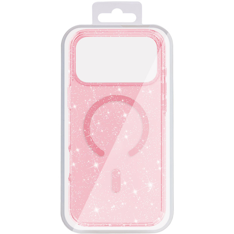 Купити Чохол TPU Eclipse Sparkle Magnetic Fit на Apple iPhone 17 Pro Max (6.9") (Pink) на vchehle.ua