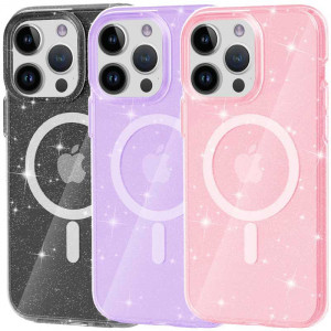 Чехол TPU Galaxy Sparkle Magnetic Fit для Apple iPhone 13 Pro (6.1")