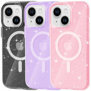 Чехол TPU Galaxy Sparkle Magnetic Fit для Apple iPhone 15 (6.1")
