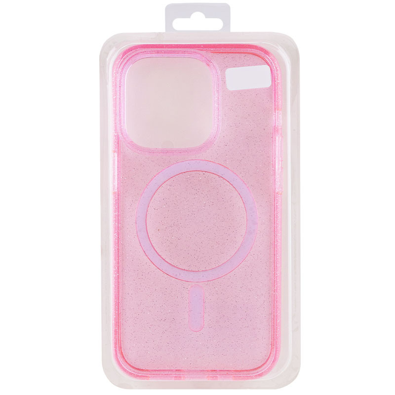 Фото Чехол TPU Galaxy Sparkle Magnetic Fit для Apple iPhone 15 (6.1") на vchehle.ua