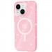 Чехол TPU Galaxy Sparkle Magnetic Fit для Apple iPhone 15 (6.1") (Pink+Glitter)