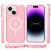 Фото Чехол TPU Galaxy Sparkle Magnetic Fit для Apple iPhone 15 (6.1") (Pink+Glitter) на vchehle.ua