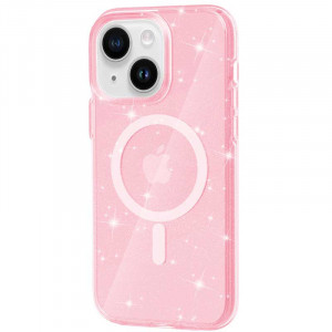 Чехол TPU Galaxy Sparkle Magnetic Fit для Apple iPhone 15 Plus (6.7")