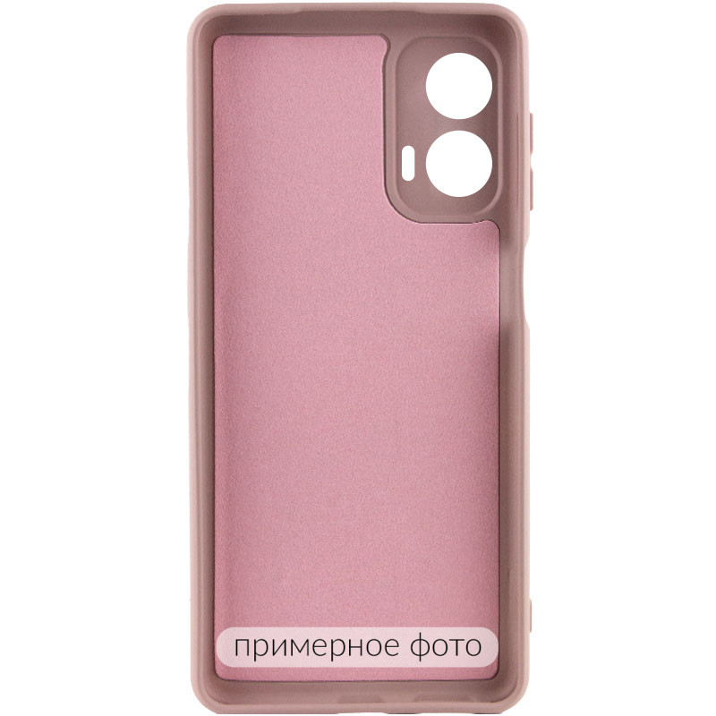 Фото Чохол TPU GETMAN Liquid Silk Full Camera на Motorola Moto G24 (Рожевий / Pink Sand) в маназині vchehle.ua