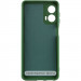 Фото Чохол TPU GETMAN Liquid Silk Full Camera на Motorola Moto G24 (Зелений / Dark green) на vchehle.ua