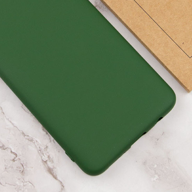 Фото Чехол TPU GETMAN Liquid Silk Full Camera для Samsung Galaxy A05 (Зеленый / Dark green) в магазине vchehle.ua