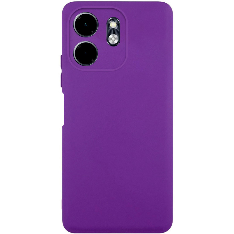 Чехол TPU GETMAN Liquid Silk Full Camera для Infinix Smart 9 4G / Hot 50i (Фиолетовый / Purple)