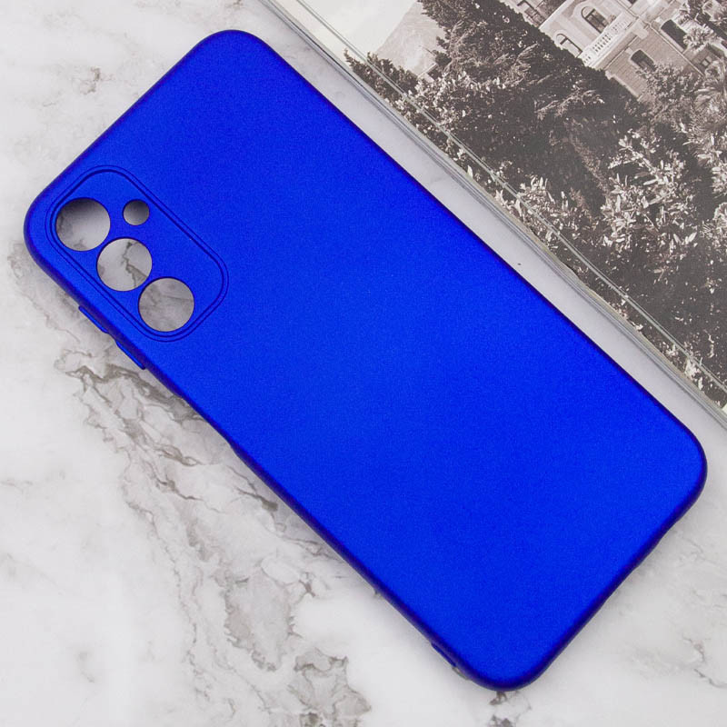 Чехол TPU GETMAN Liquid Silk Full Camera для Samsung Galaxy A04s (Синий / Iris) в магазине vchehle.ua
