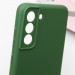 Купити Чохол TPU GETMAN Liquid Silk Full Camera на Samsung Galaxy S22+ (Зелений / Dark green) на vchehle.ua