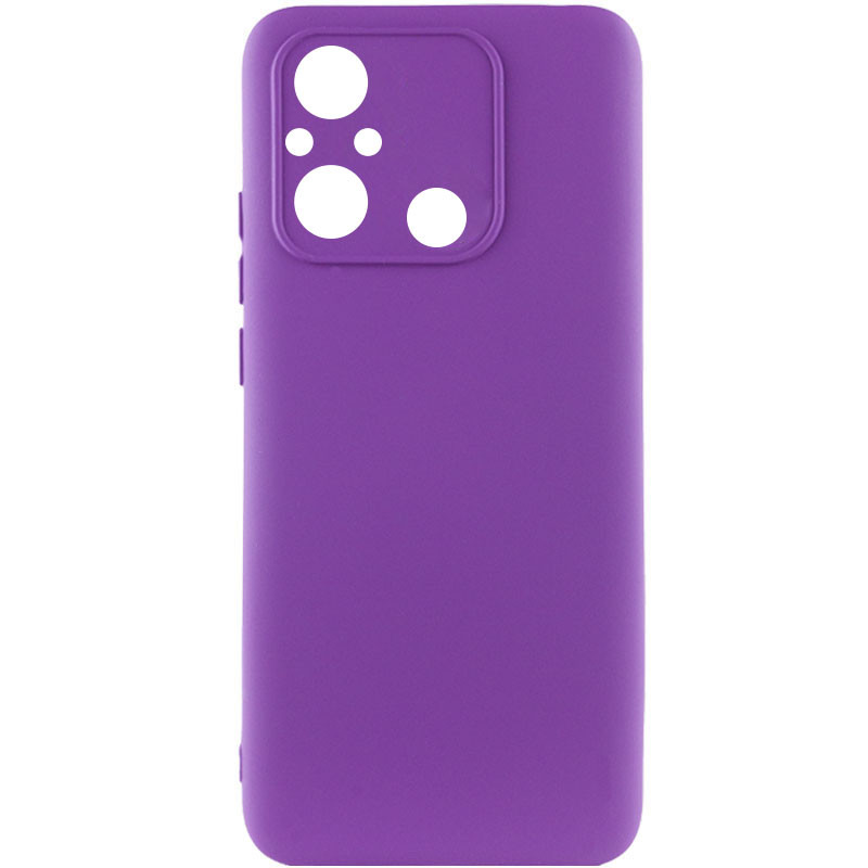 Чехол TPU GETMAN Liquid Silk Full Camera для Xiaomi Redmi 12C (Фиолетовый / Purple)