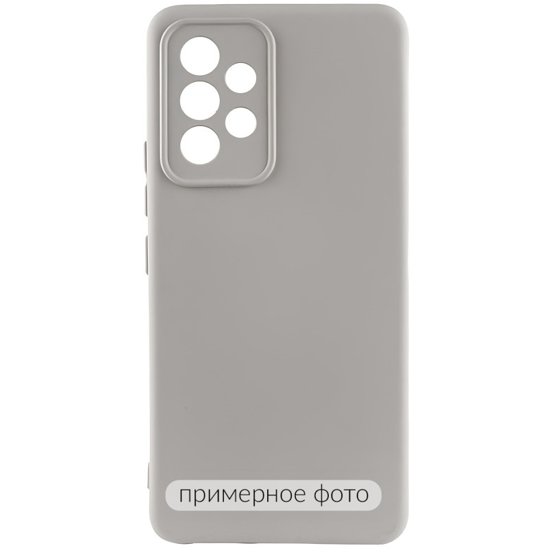 Чехол TPU GETMAN Liquid Silk Full Camera для Xiaomi Redmi Note 13 4G (Серый / Lavender)