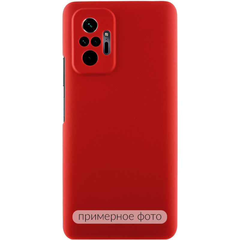 Чохол TPU GETMAN Liquid Silk Full Camera на Xiaomi Redmi Note 8 Pro (Червоний / Dark Red)