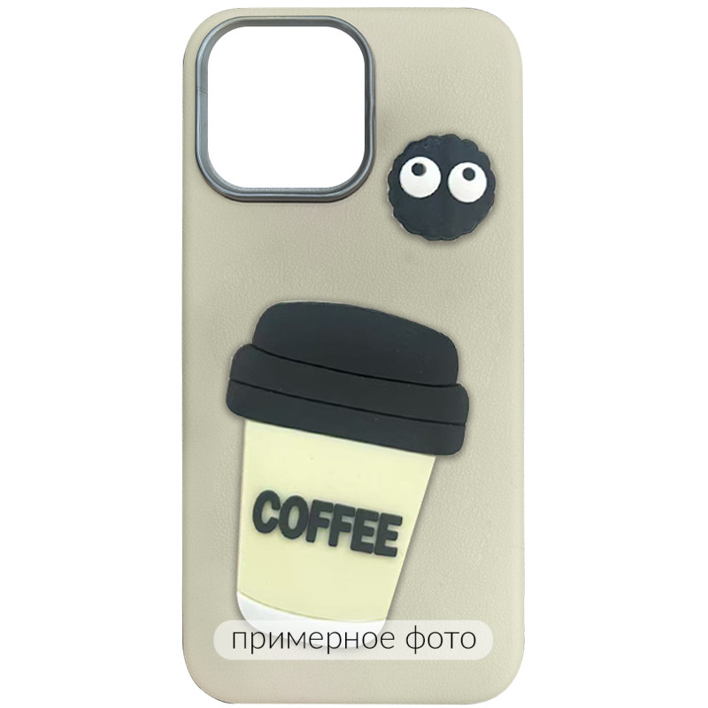 Чехол TPU Leather Toys для Xiaomi Redmi Note 14 Pro 5G (Coffee / Sand)