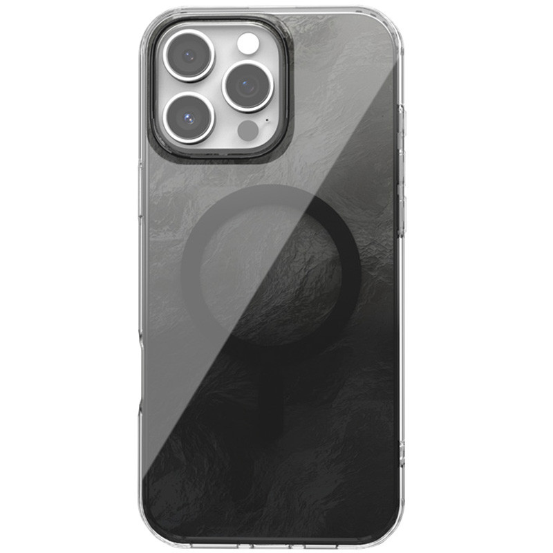 Чохол TPU Shiny Mountain Magnetic Fit на Apple iPhone 16 Pro (6.3") (Black)