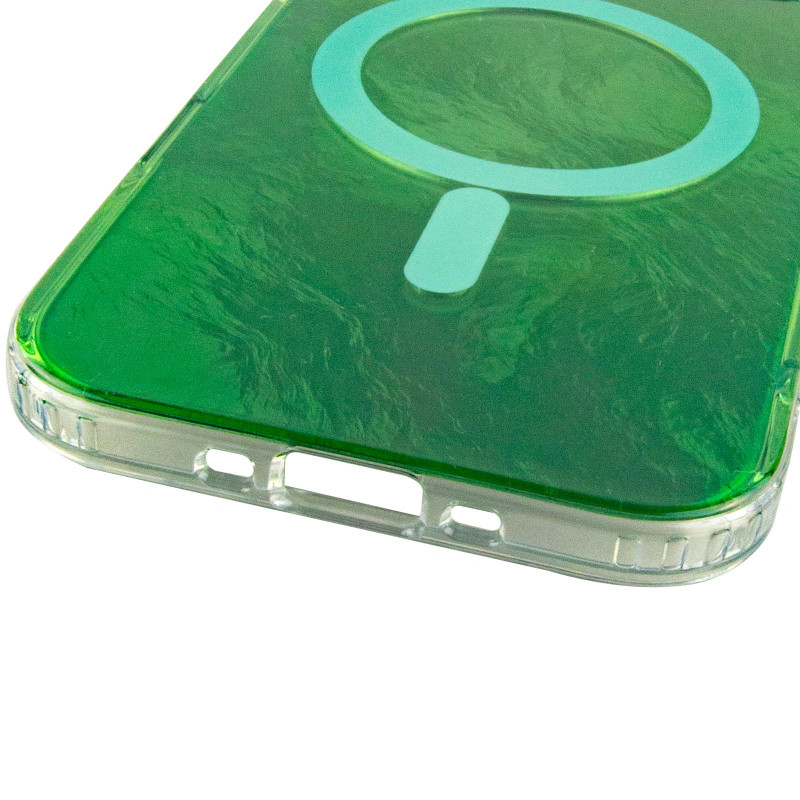 Купить Чехол TPU Shiny Mountain Magnetic Fit для Apple iPhone 17 Air (6.5") (Green) на vchehle.ua