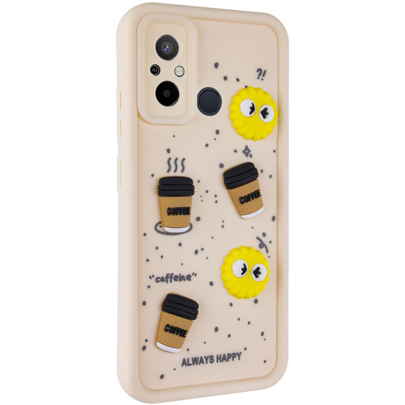 Чехол TPU Toys Case для Xiaomi Redmi 12C / Poco C55 (Sand / Always Happy)