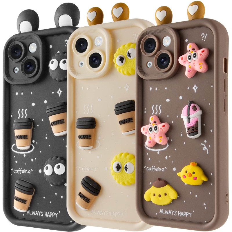 Чехол TPU Toys Case with Ears для Apple iPhone 15 (6.1")