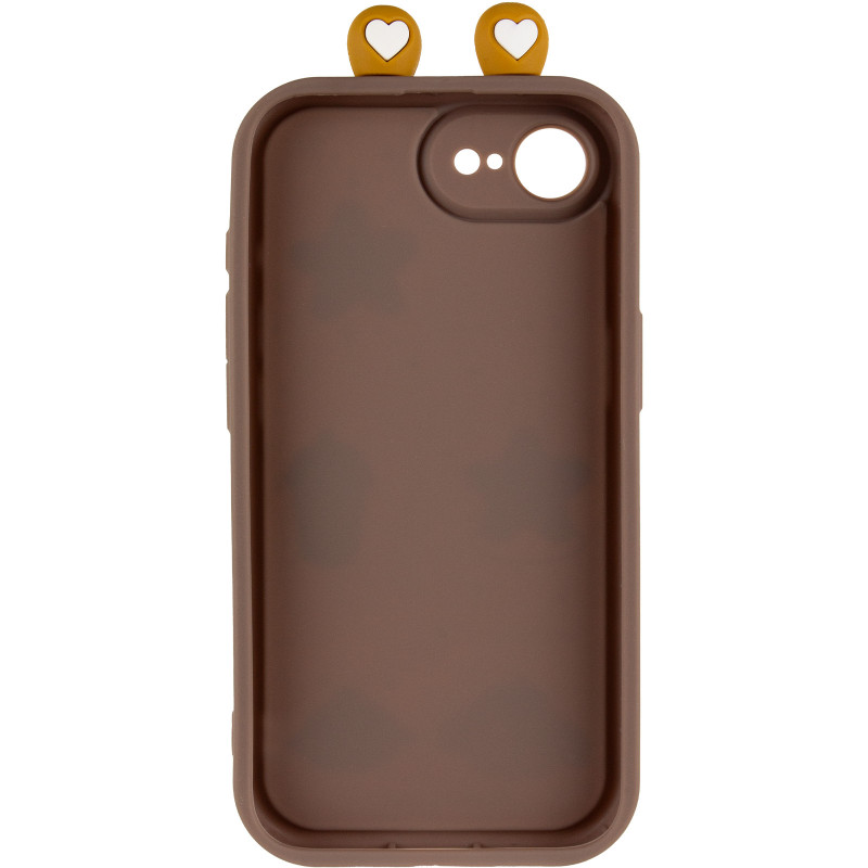 Фото Чохол TPU Toys Case with Ears на Apple iPhone 16e / 17e (6.1") (Brown) в маназині vchehle.ua