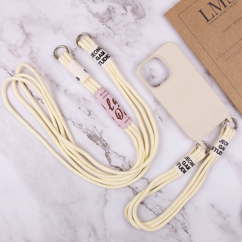 Замовити Чохол TPU two straps California на Apple iPhone 11 (6.1") (Бежевий / Antigue White) на vchehle.ua