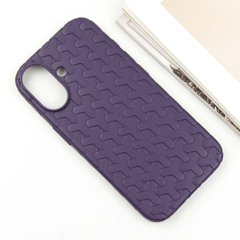 Фото Чохол TPU Weaving на Apple iPhone 16 (6.1") (Purple) на vchehle.ua