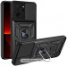 Ударопрочный чехол Ummi Camshield Serge Ring для Xiaomi Poco F6 Pro (Черный / Black)